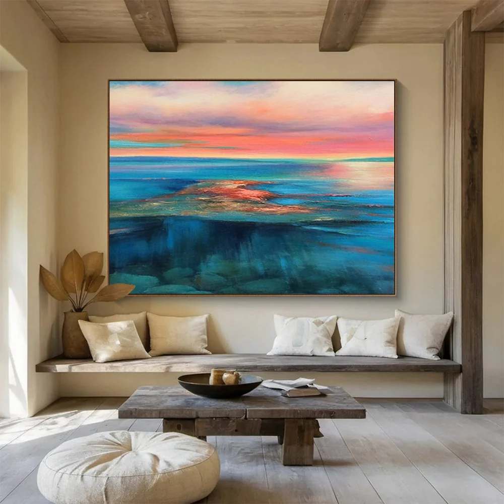Sellers Handmade Evening Room Color Abstract Artwork XWRD4